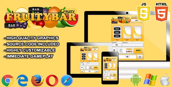 Fruitybar – HTML5 Casino Game